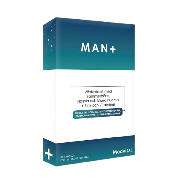 Man+ — För män · testosteron | Medvital